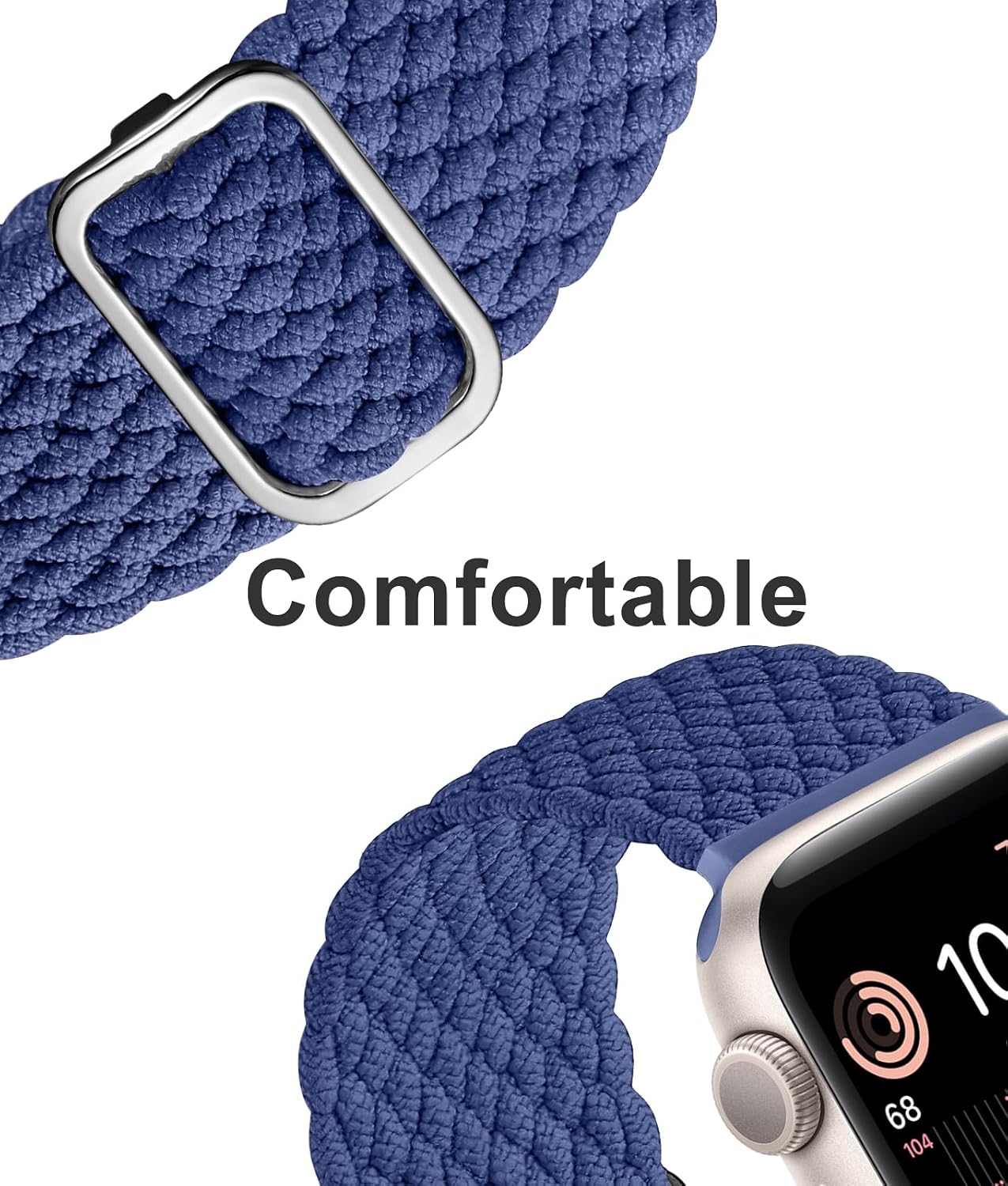 Thumbnail 2 de Maledan 6 Pack Braided Solo Loop Apple Watch Nylon Sport Bands (adjustable) for 38mm–49mm