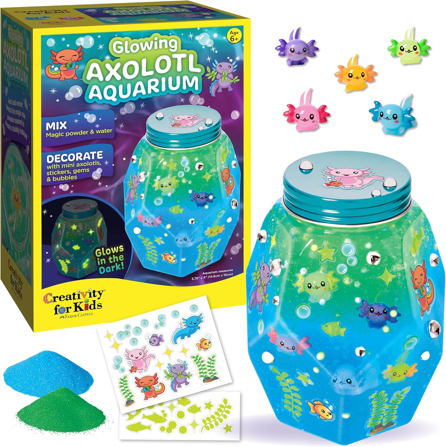 Detalle de Creativity for Kids Axolotl Aquarium Craft Kit, Ages 6+