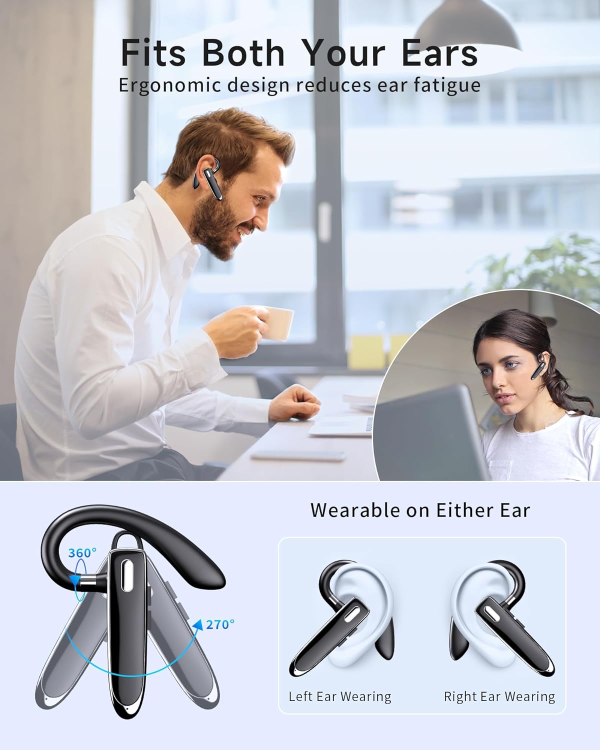 Thumbnail 6 de EUQQ In-Ear Wireless Headset 530-2: Solid everyday Bluetooth for calls and music