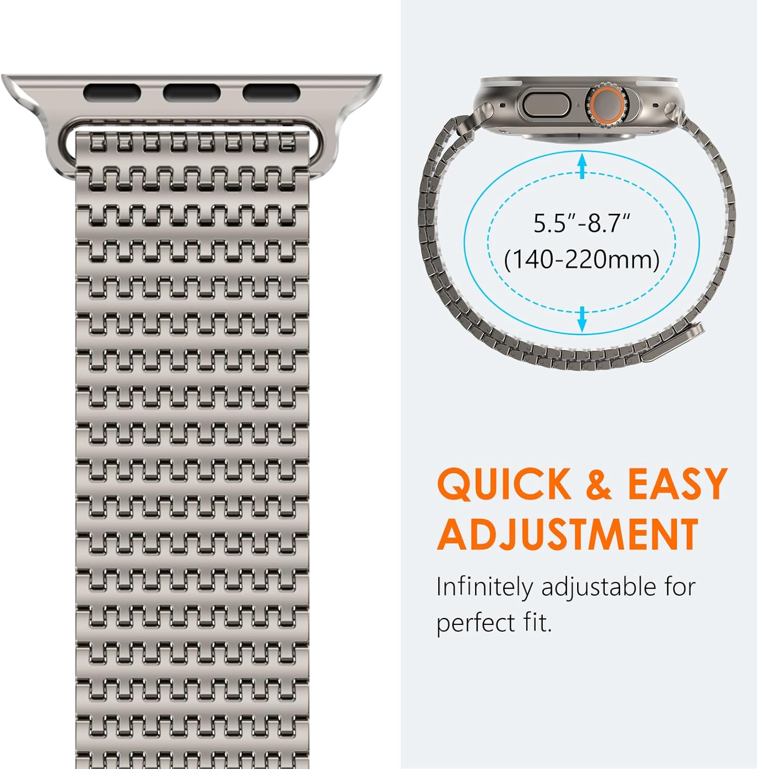 Thumbnail 4 de Fullife Milanese Strap 316L Stainless Steel 49mm