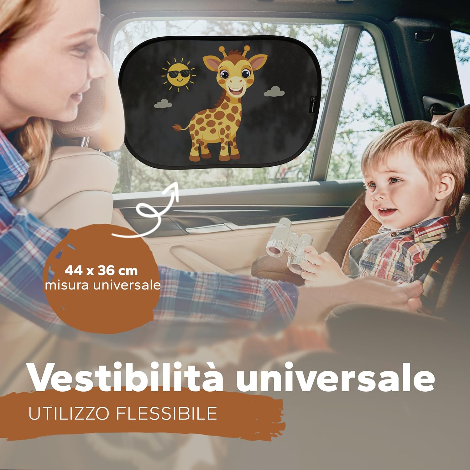 Thumbnail 4 de Parasole per auto Baby – Giraffa per finestrini laterali