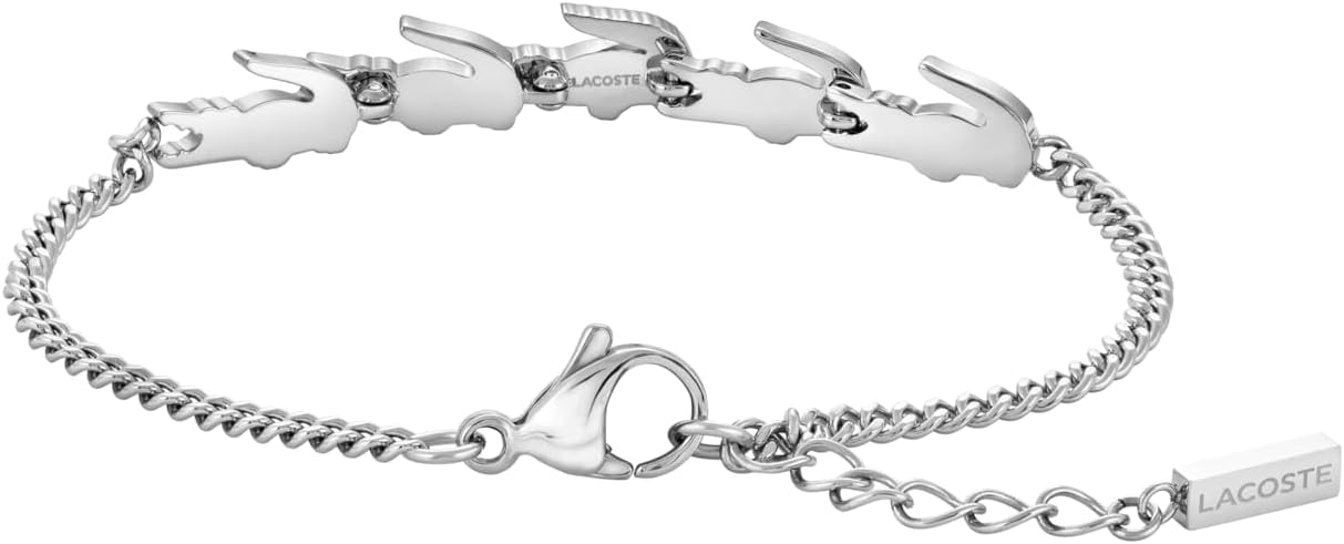 Thumbnail 2 de Lacoste Damenarmband „Crocodile“ aus Edelstahl mit Pavé-Krokodilen