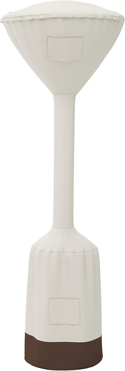 Detalle de Amazon Basics Telone per stufa a fungo da terrazza – beige/marrone chiaro, 91,4 x 47 x 241,3 cm