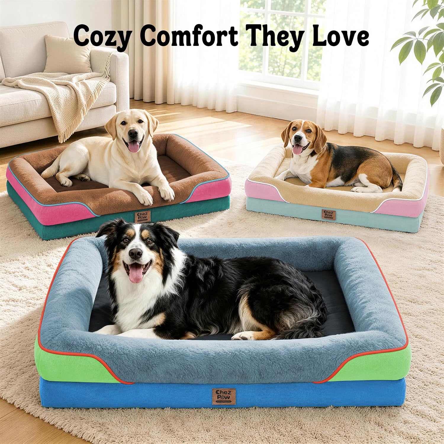 Detalle 1 de Chez Paw Orthopedic Dog Bed, 42 x 30 Inch