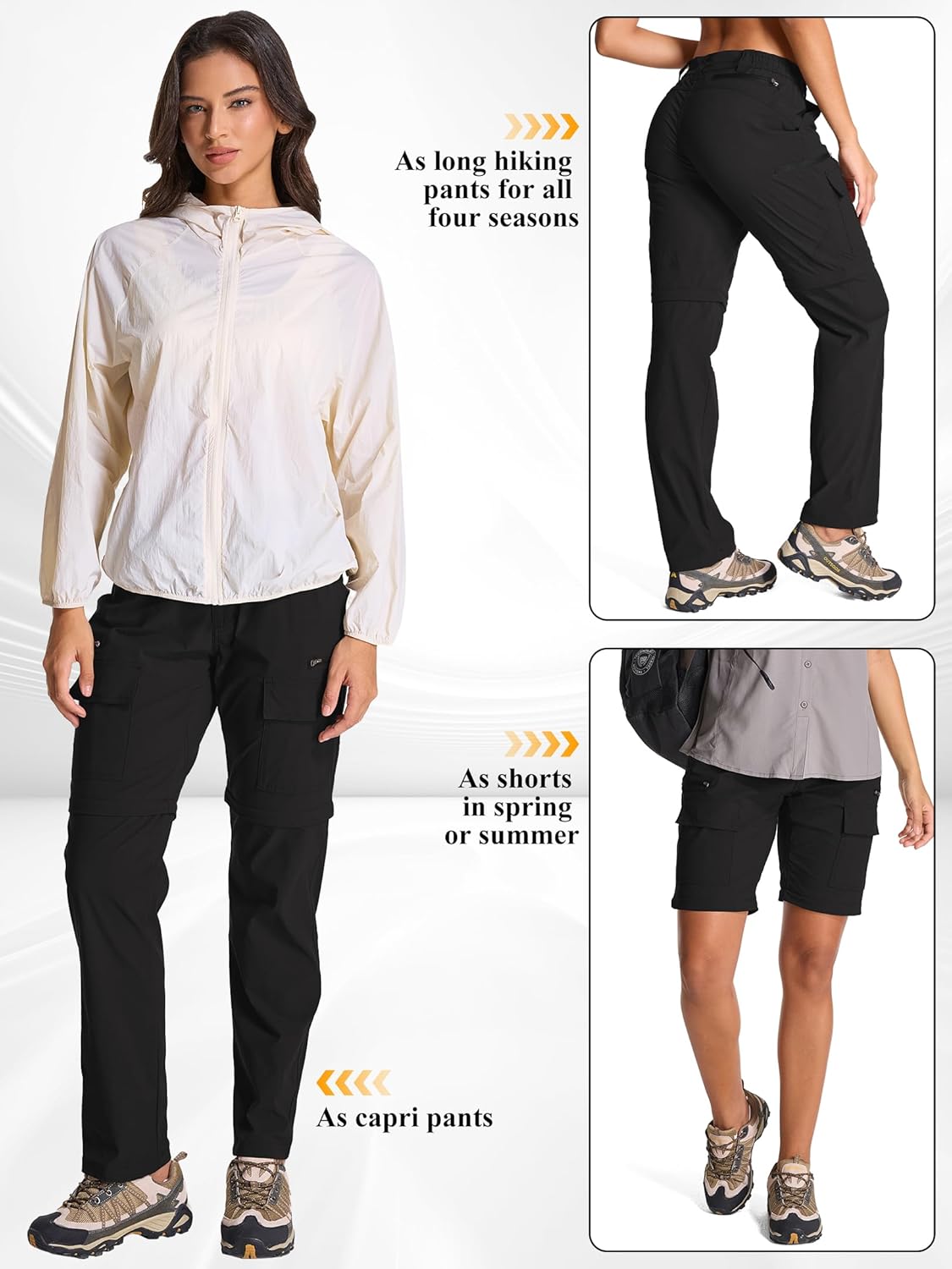Thumbnail 1 de Jogwits Pantaloni da trekking da donna con zip-off: convertibili e ad asciugatura rapida