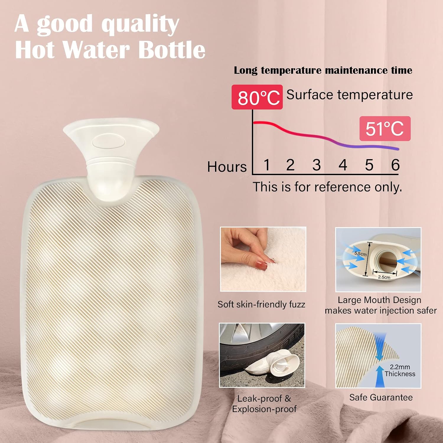 Detalle 2 de BAYAGIN Hot Water Bottle 2.0 L