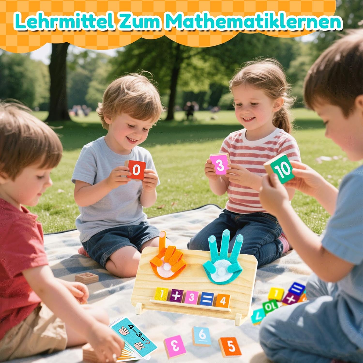 Detalle 2 de Montessori Lernspielzeug aus Holz ab 3 Jahren