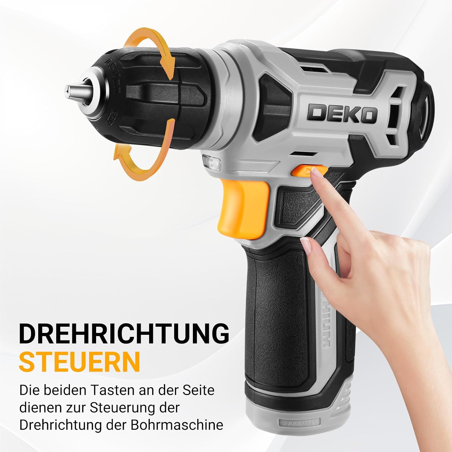 Thumbnail 1 de Werkzeugkoffer DEKO 126-teilig 8V Akkuschrauber