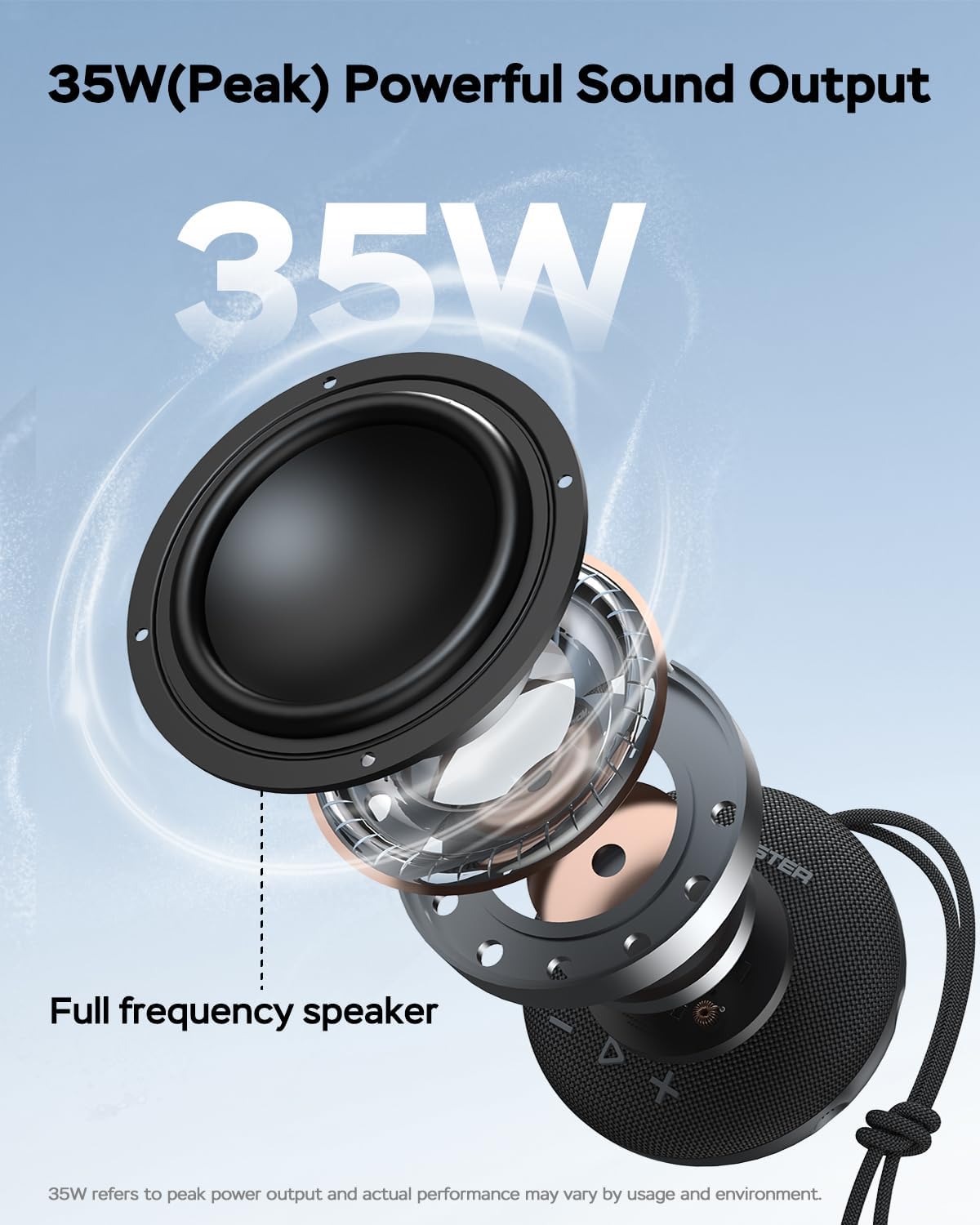Detalle 2 de Monster Bluetooth Speaker IPX8 Waterproof Speaker