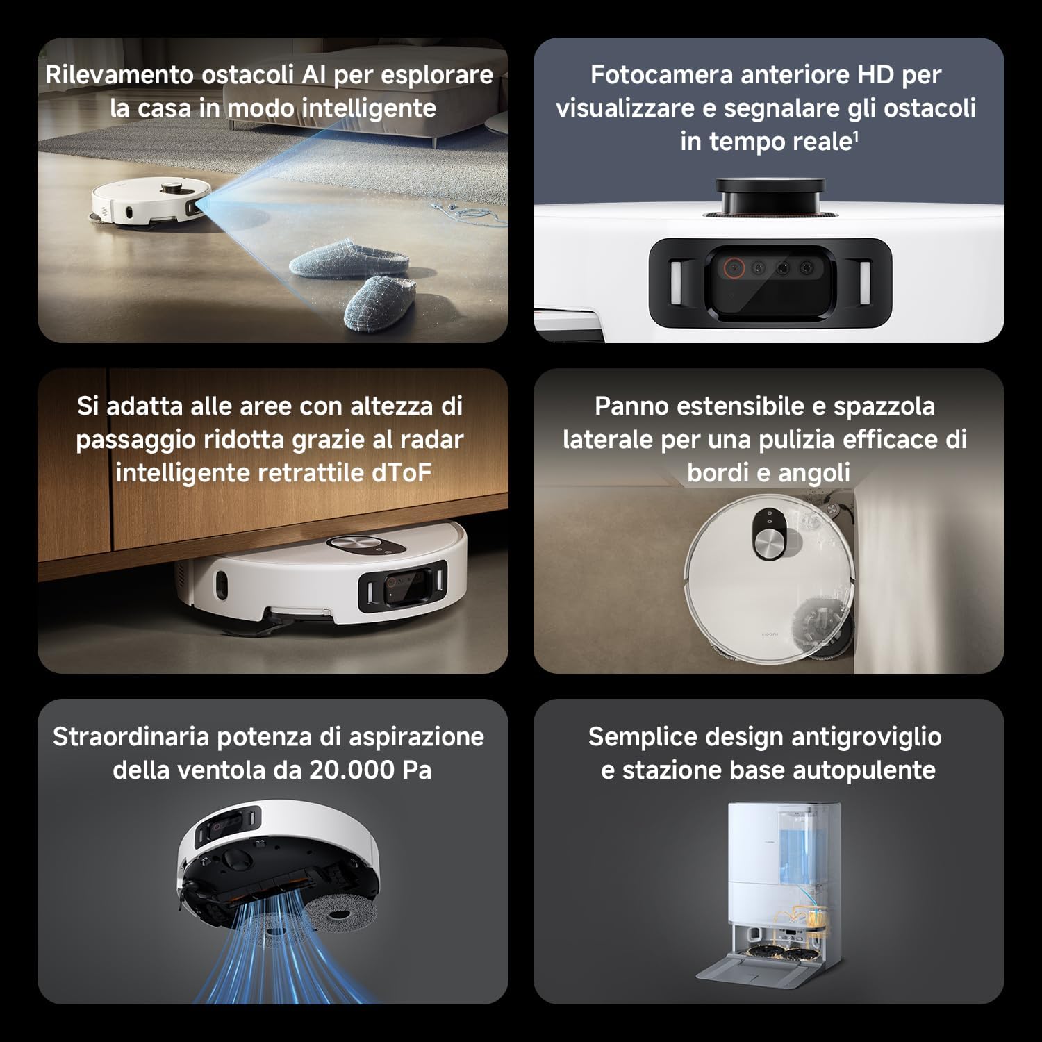 Detalle 2 de XIAOMI Robot Vacuum 5 Pro 20000Pa
