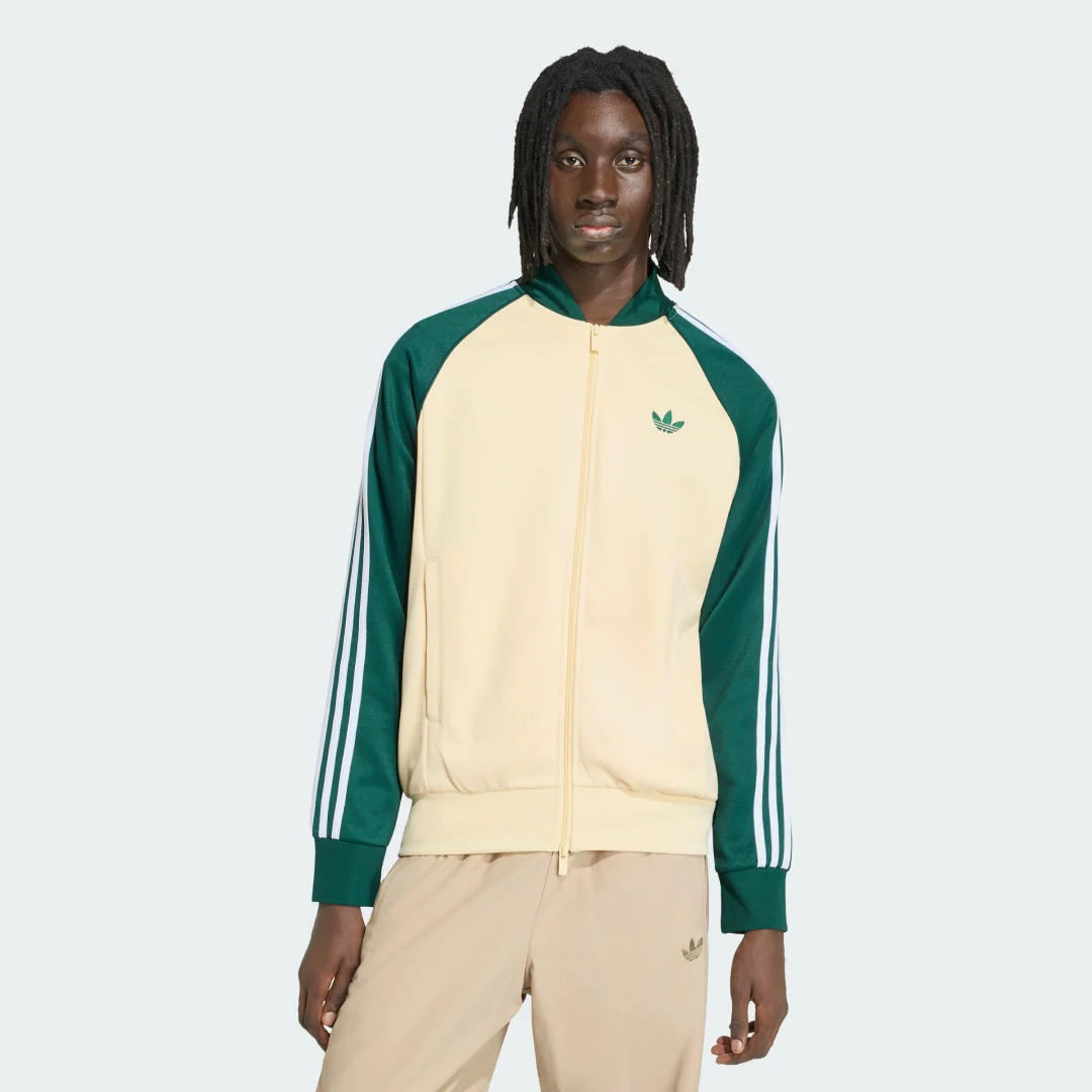 Detalle de Chaqueta deportiva SST de Adidas - Amarillo
