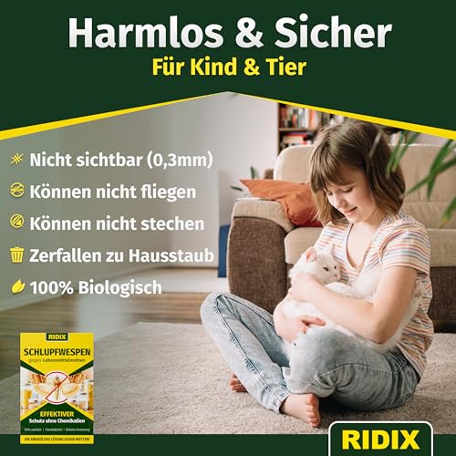 Thumbnail 5 de Ridix Schlupfwespen gegen Lebensmittelmotten – Biologische Lösung ohne Chemie (1 Lieferung mit 5 Karten)