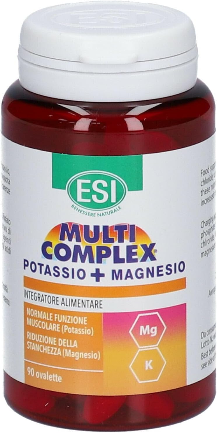 Detalle 2 de ESI Multicomplex Potassio+Magnesio – Integratore Multiminerale in Ovalette, 90 pezzi