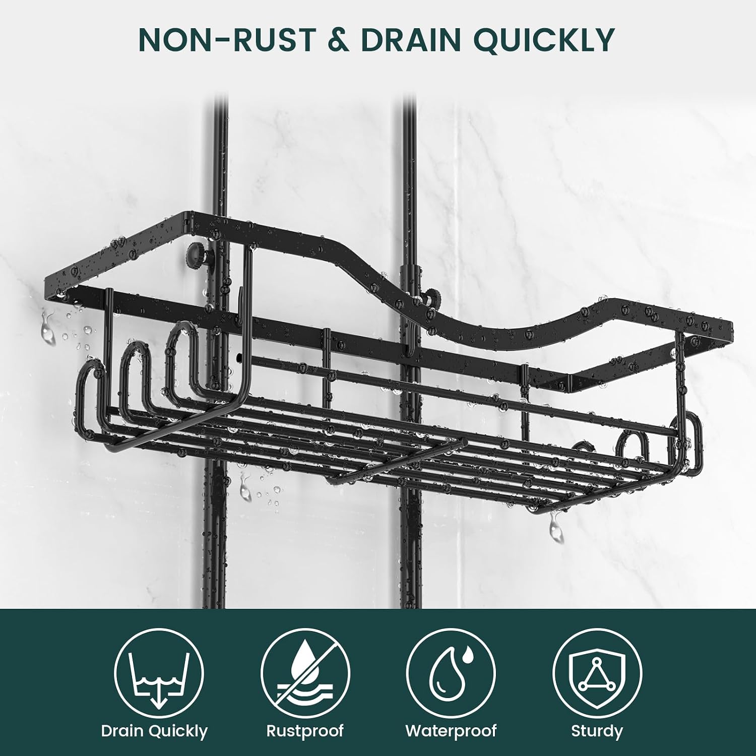 Detalle de REINHARDT Shower Caddy, Extra Long