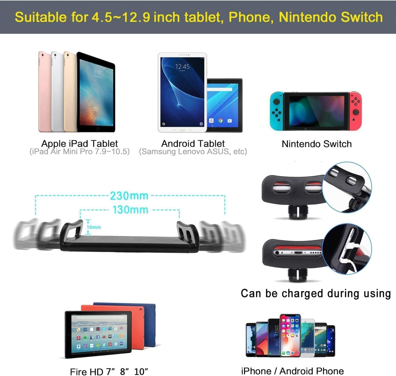 Thumbnail 5 de iPad Tripod Stand 65-inch height adjustable