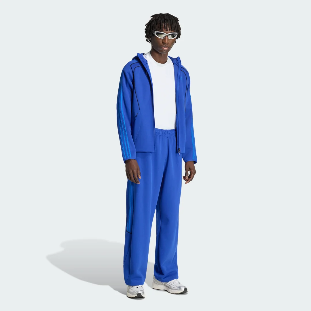 Detalle de Sudadera con capucha Spacer Teamgeist 26 Cutline Fullzip de Adidas — azul