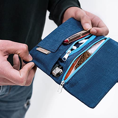 Thumbnail 2 de Leia Design Porta Tabacco Cartine e Filtri – Astuccio cucito a mano, blu Celeste
