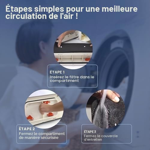 Detalle 2 de 1E 40006731 : lot de 2 filtres pour sèche-linge Candy, échangeur