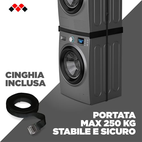 Thumbnail 6 de Meliconi Torre Noir: Kit di Sovrapposizione Lavatrice e Asciugatrice