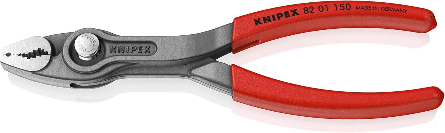 Detalle de KNIPEX 8201-150SB ツイングリッププライヤー 3段階調整・前後つかみ・樹脂コーティングハンドル