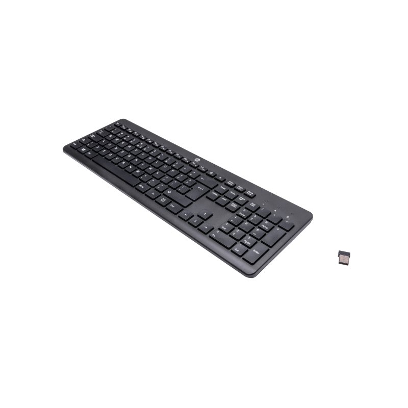 Detalle 2 de HP 230 Wireless Keyboard: teclado membrana compacto y completo para productividad silenciosa