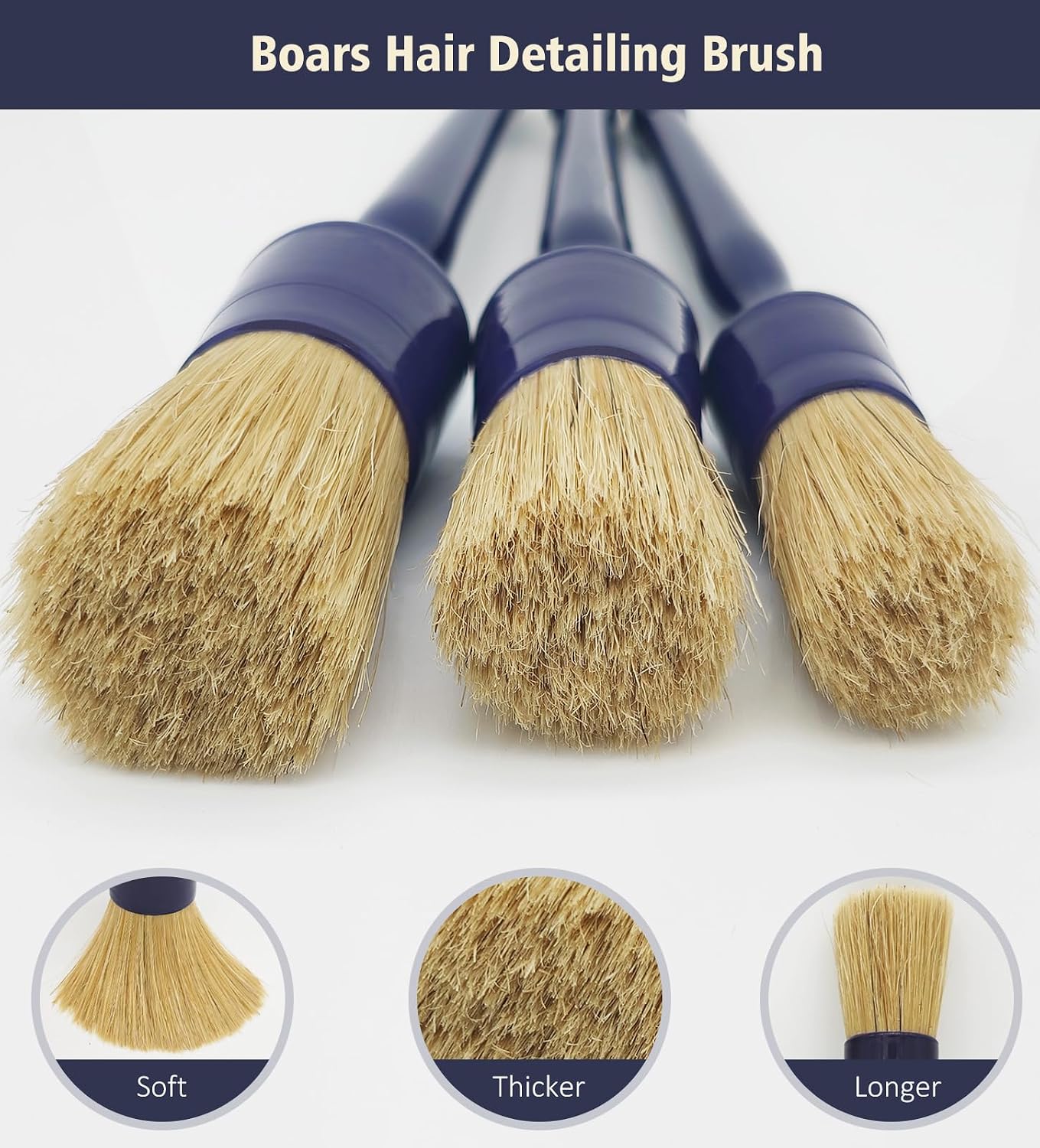 Detalle 2 de YeewayVeh detailing brush set 3 pack