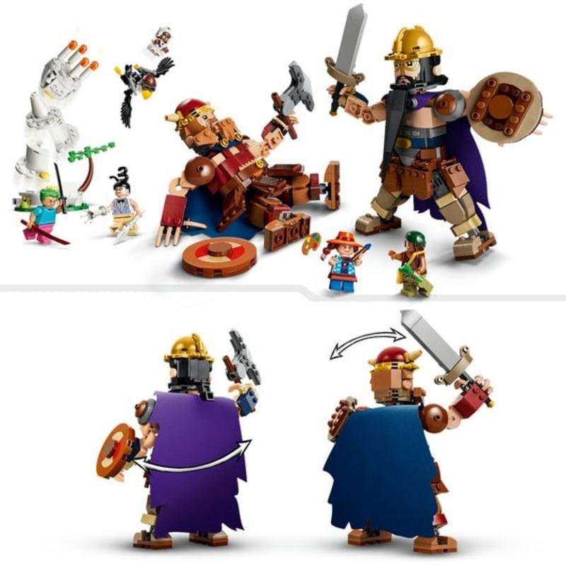 Detalle 2 de LEGO One Piece 75644 Woogey vs. Boogey Gigantes de Little Garden (733 piezas)