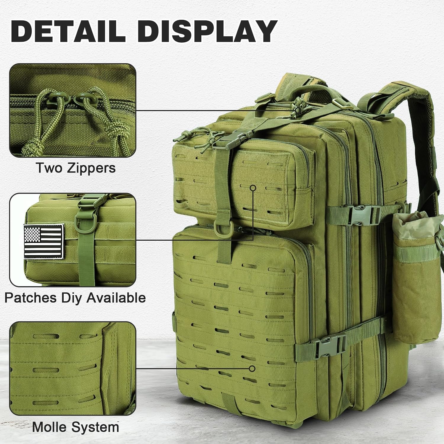Detalle 2 de SHANNA Trekkingrucksack 45L für Outdoor