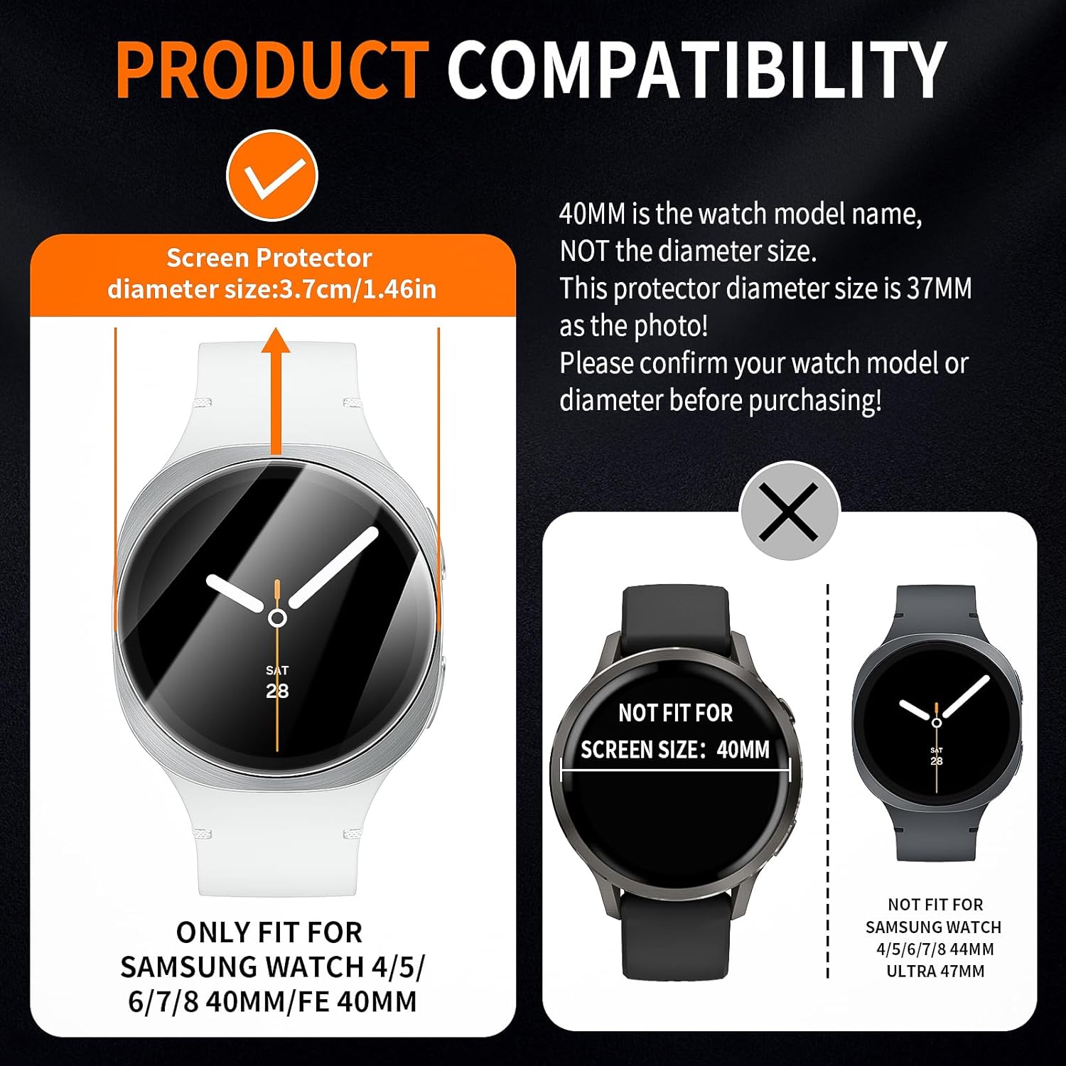 Detalle 2 de Diruite Screen Protector 37mm 4-Pack
