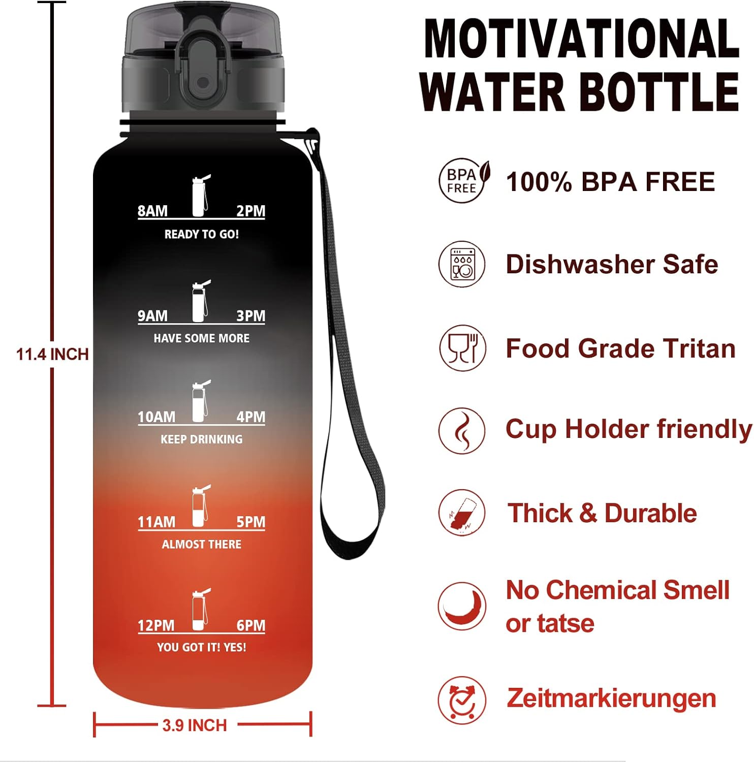 Thumbnail 1 de Vikaster Borraccia 1500ML 🥤 Durevole, Riutilizzabile e a Prova di Perdita