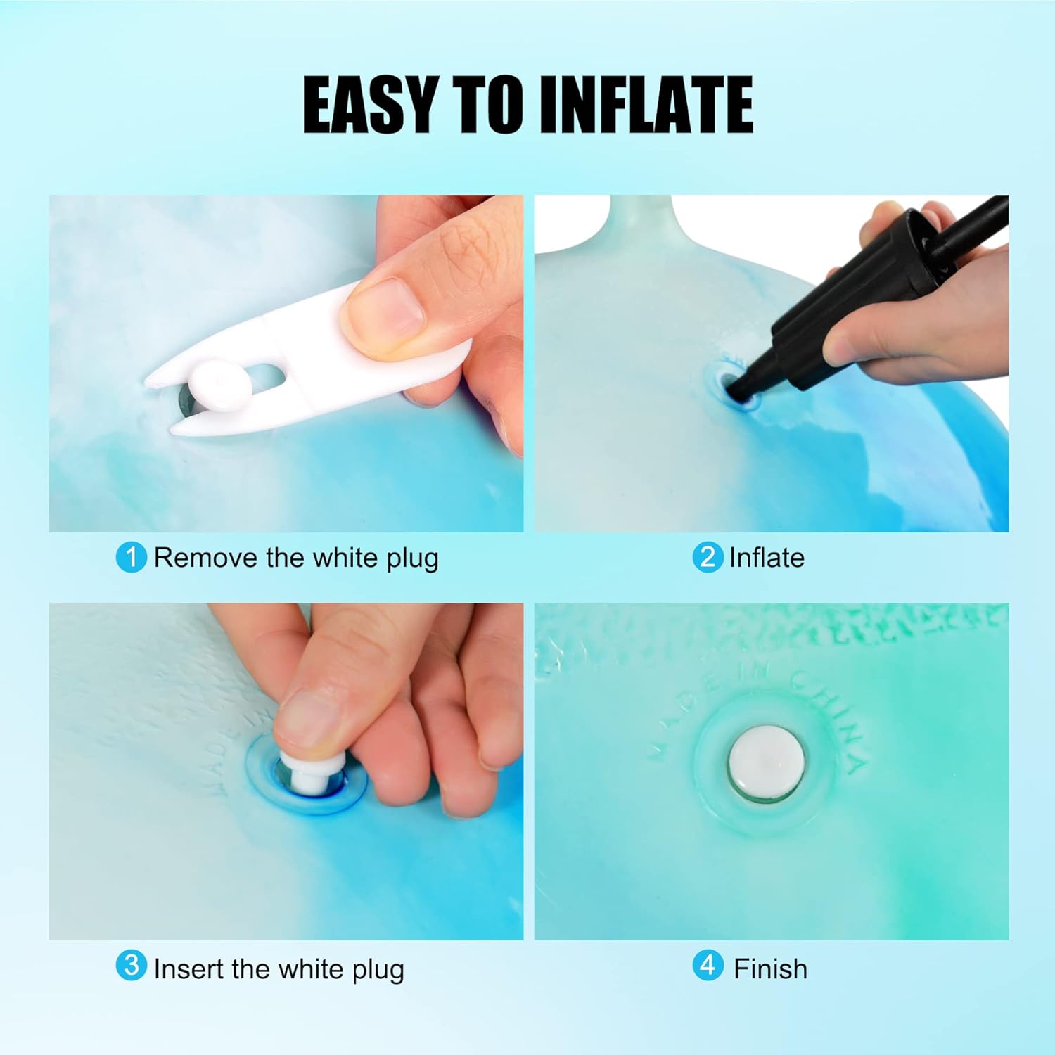 Thumbnail 6 de INPODAK Hopper Ball 18 Inch with Handle for Kids (Ages 3–6) – Bouncy Ball Toy with Pump and Gift Box