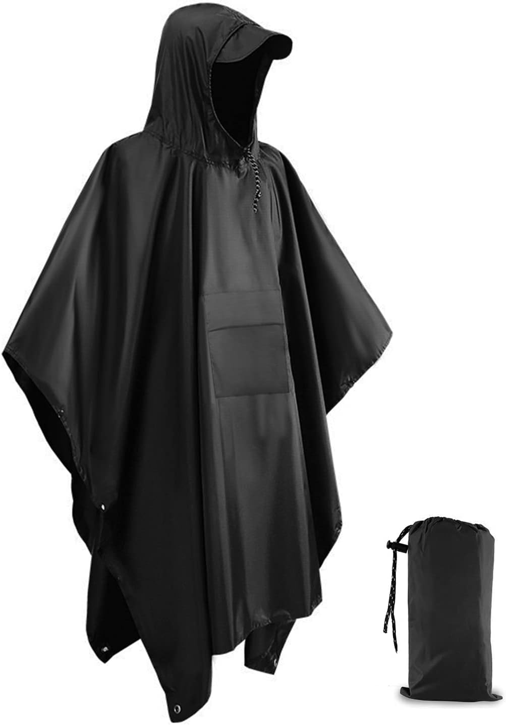Detalle de Victoper Waterproof Poncho Adult — Lightweight, Reusable Rain Poncho for Outdoor Adventures