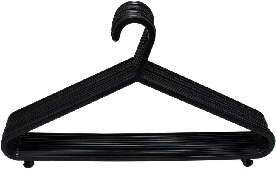 Detalle de Requisite Needs pack of 100 adult coat hangers (strong plastic, non-slip, space-saving)