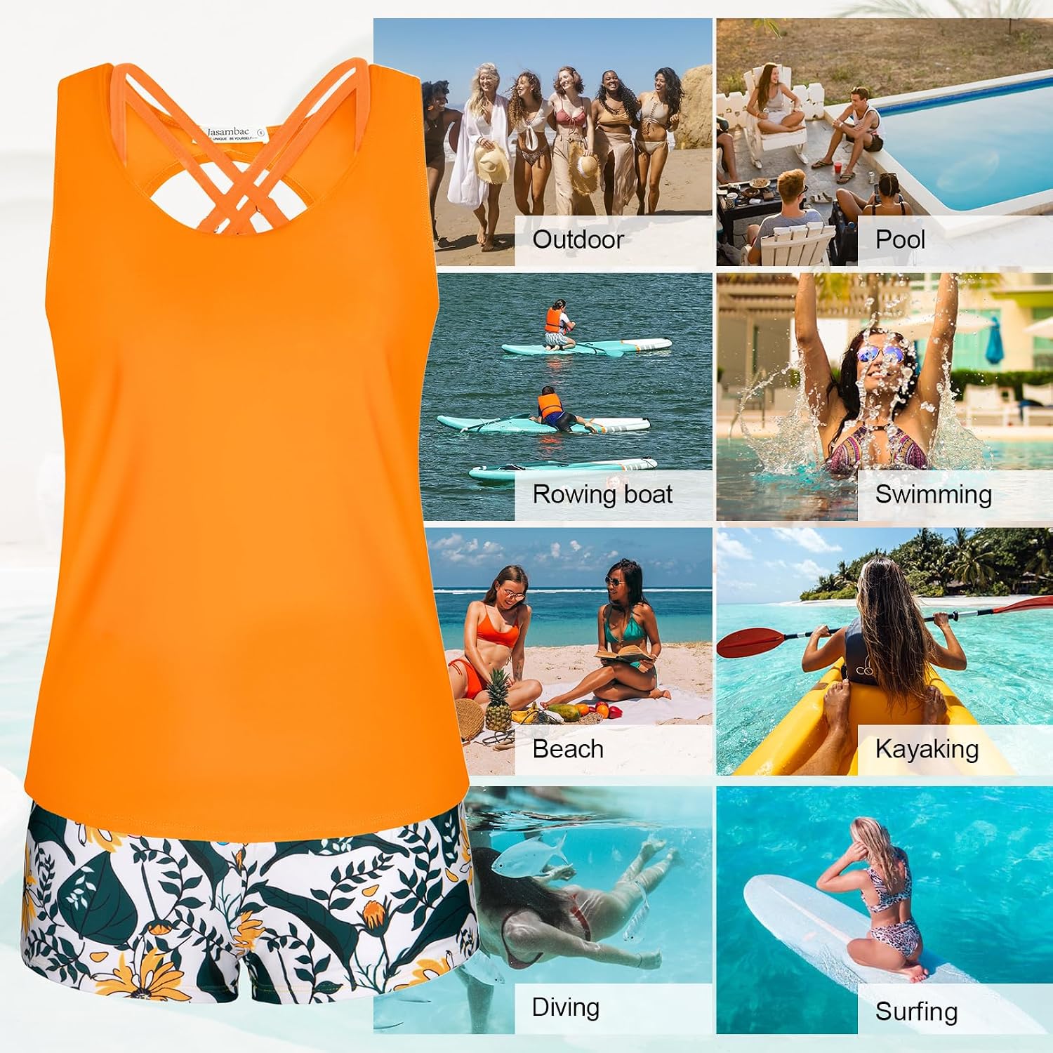 Thumbnail 4 de JASAMBAC 3-teiliger Tankini