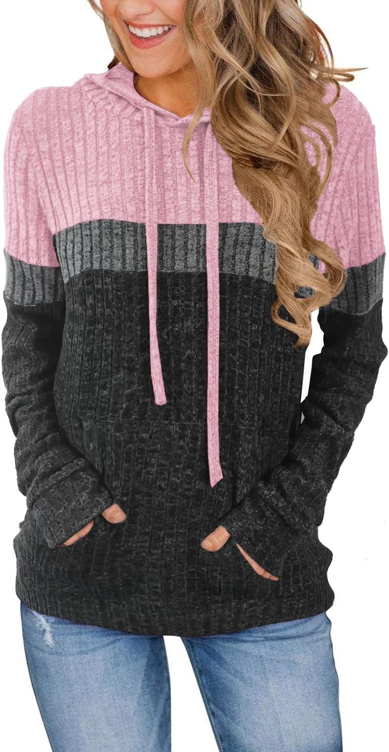Detalle de MixShe Color Block Knit Hoodie