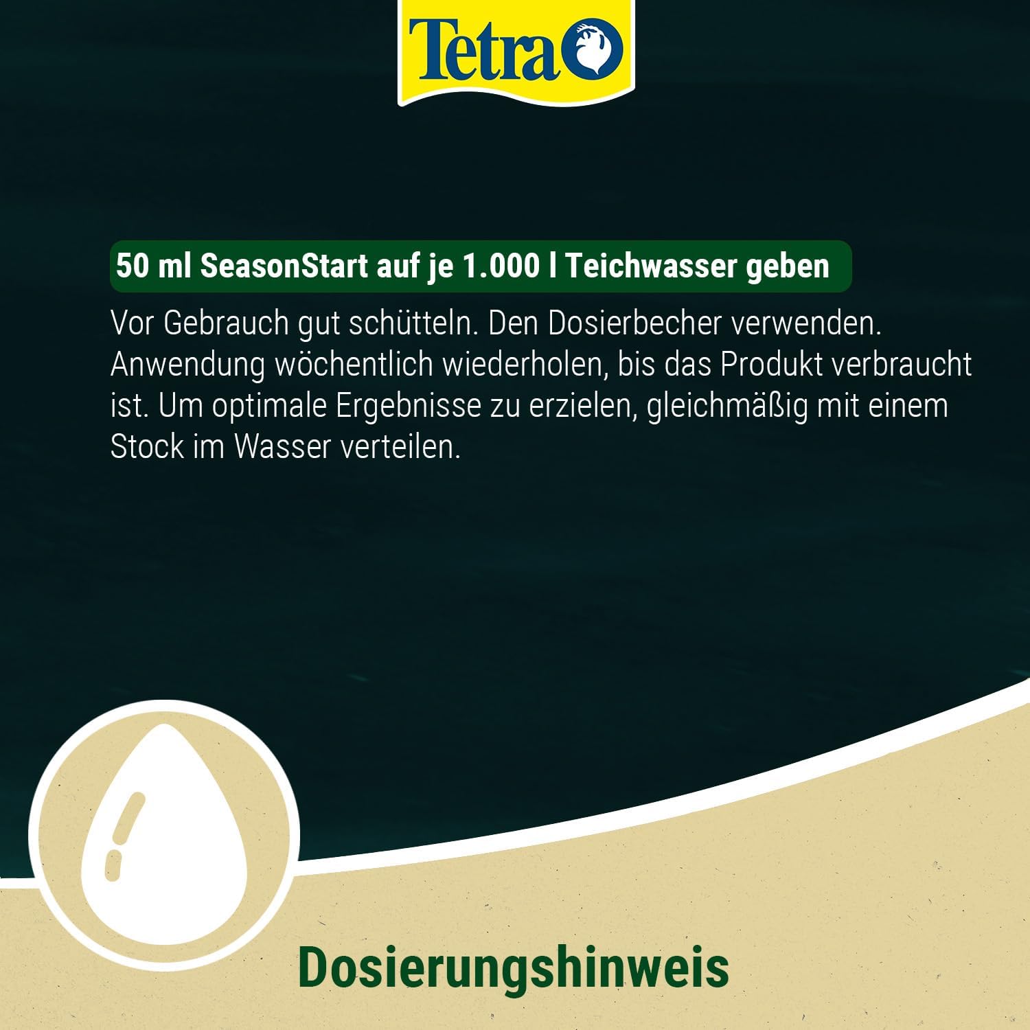 Detalle de Tetra Pond SeasonStart 250 ml – Teich nach dem Winter aktivieren