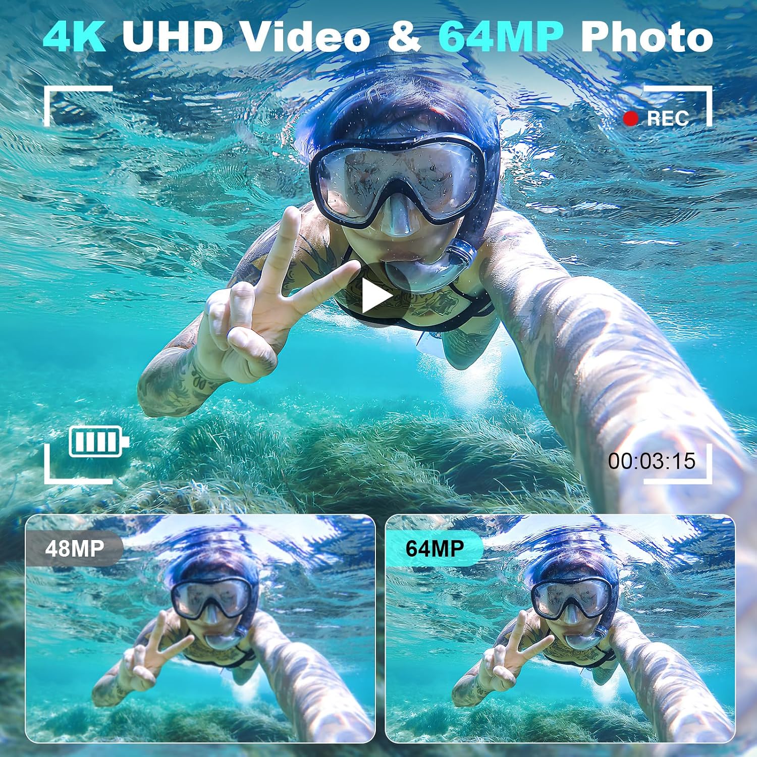 Detalle 2 de Underwater Camera 16FT Waterproof