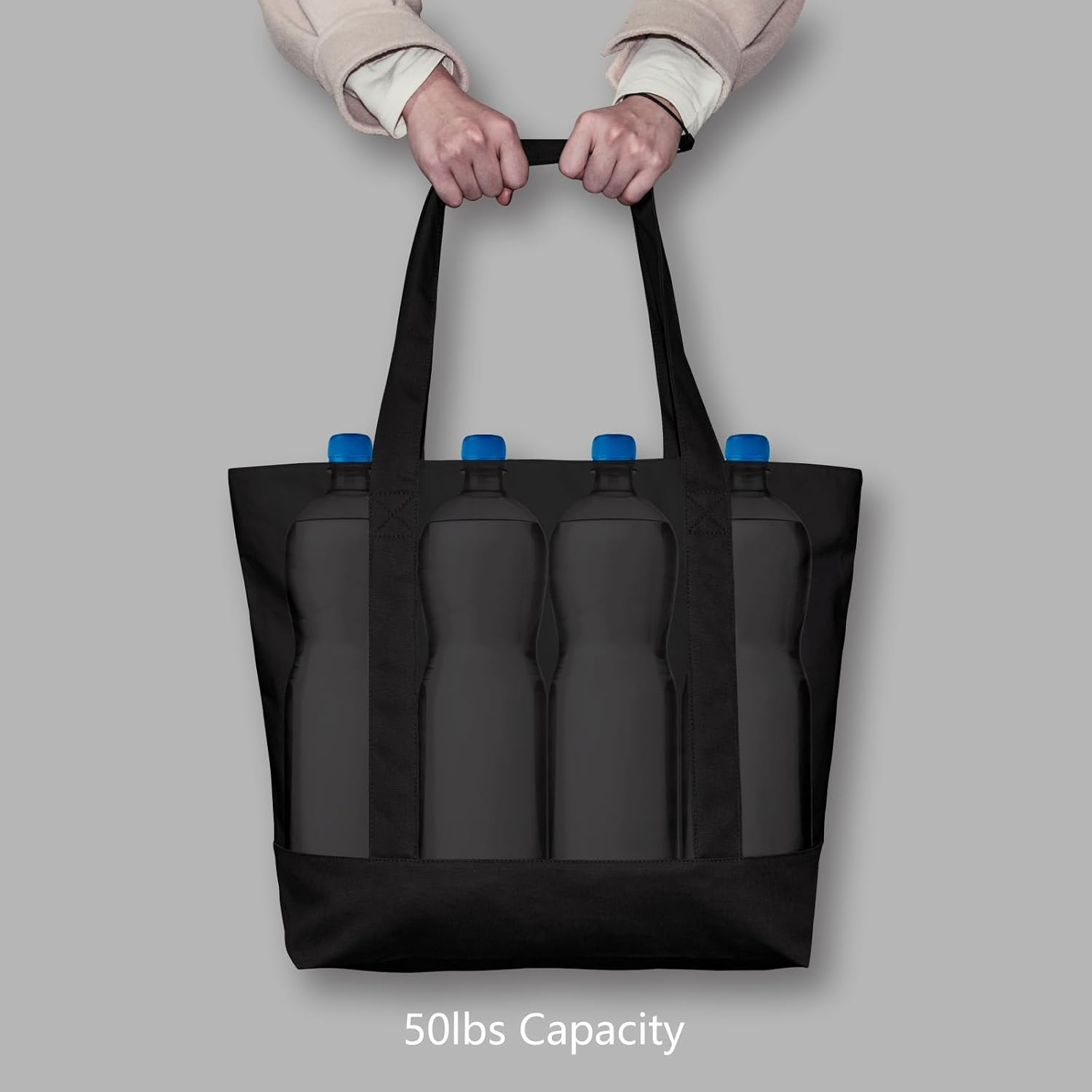Thumbnail 5 de TOPDesign Canvas Tote Bag with External Pocket