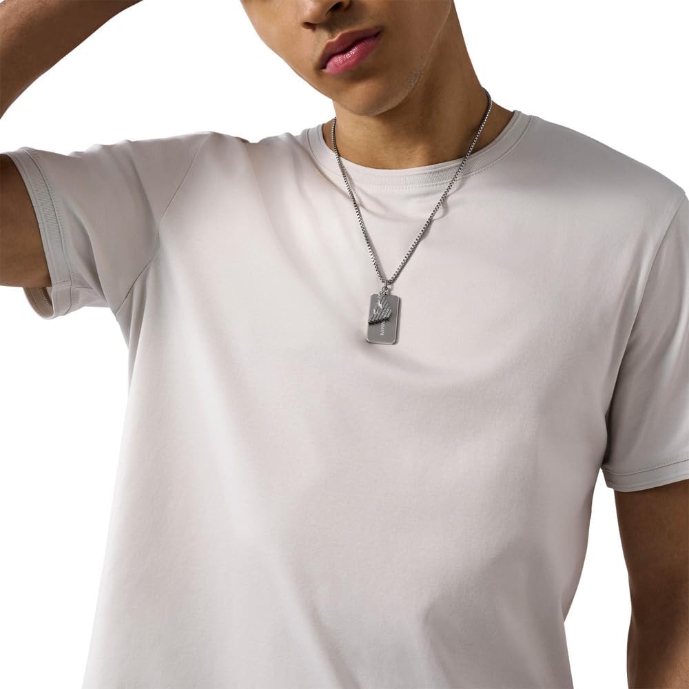 Thumbnail 1 de Emporio Armani Herren-Edelstahl-Halskette mit Karabinerverschluss