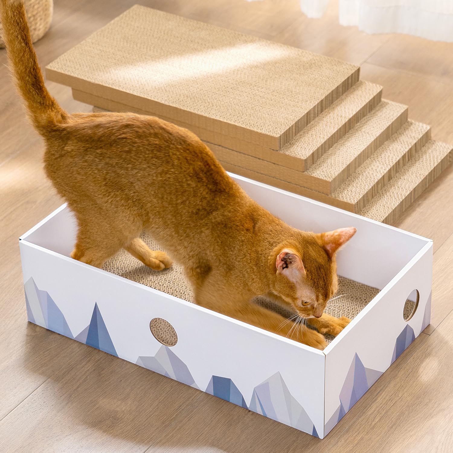 Thumbnail 1 de Conlun 5-Pack Cat Scratching Boards 41x24cm