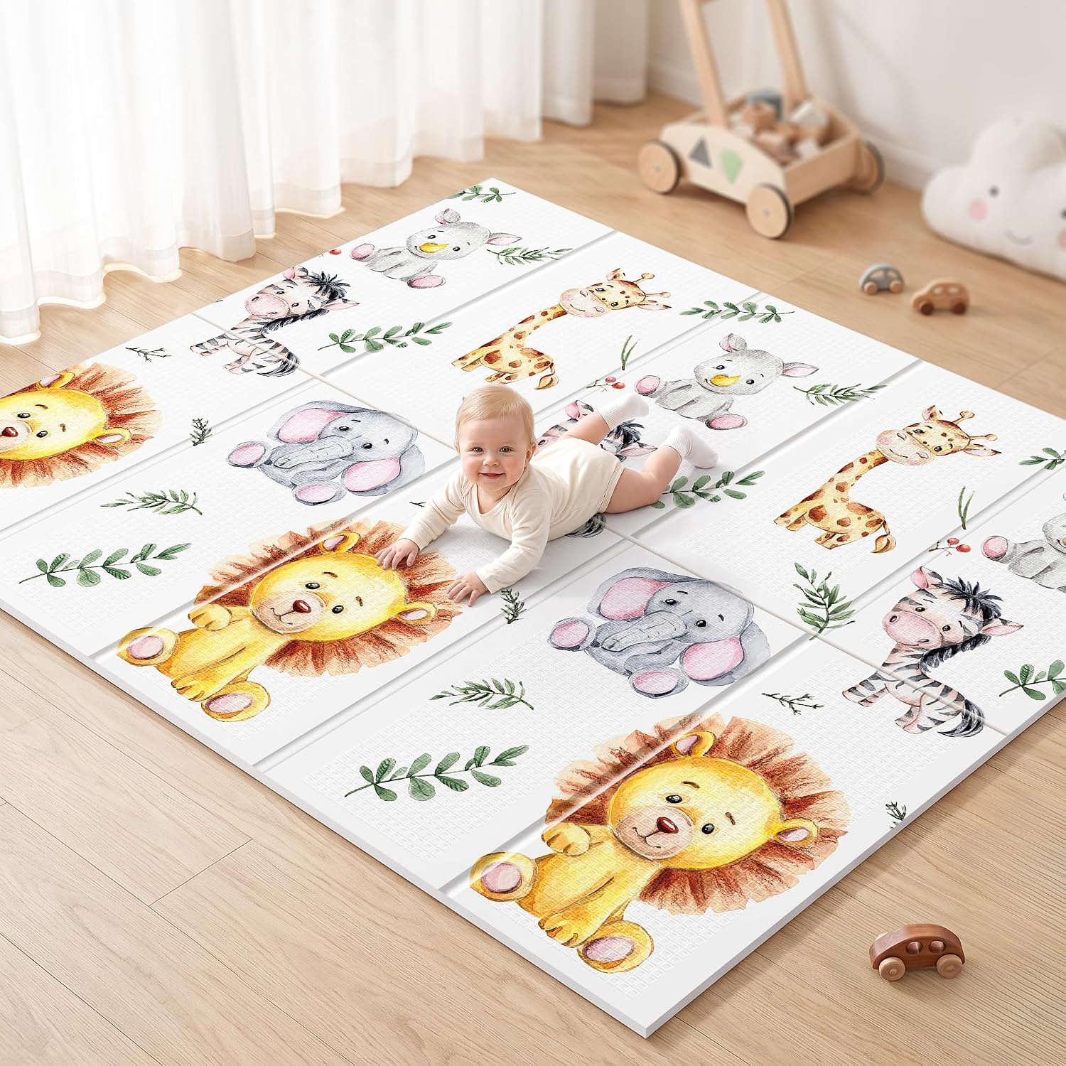 Detalle de NOONKTY Baby Play Mat 79 x 71 inches