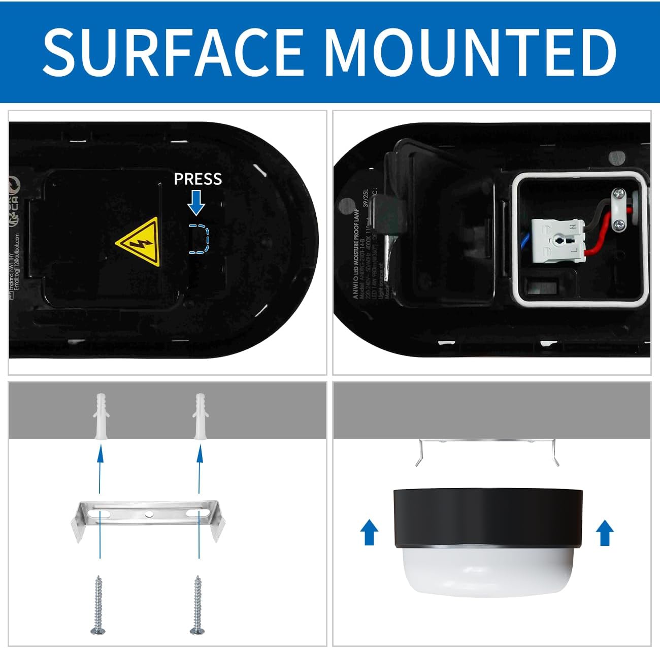 Detalle de ANWIO 14W outdoor LED bulkhead light