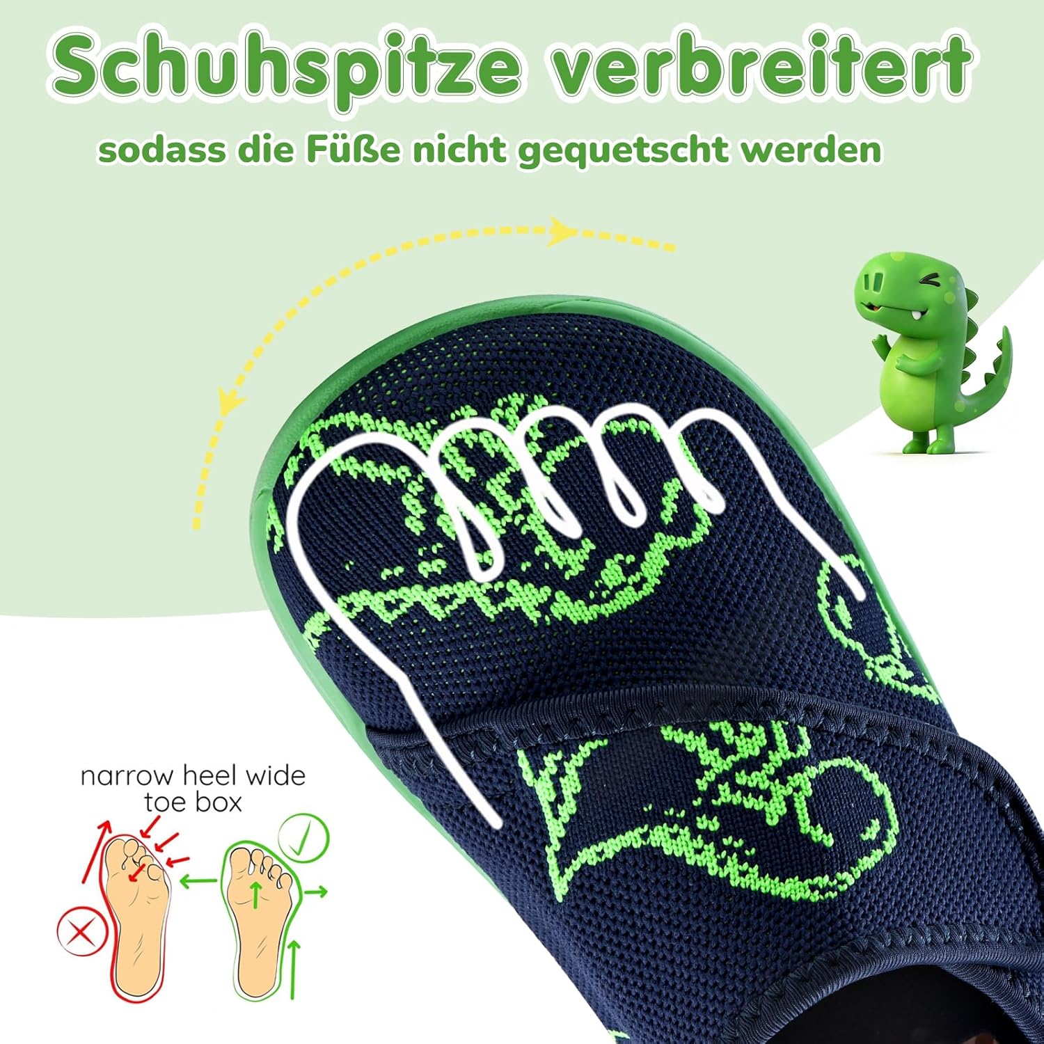Thumbnail 2 de IceUnicorn Baby Barfußschuhe & Lauflernschuhe mit breiter Passform – rutschfeste Sneaker-/Hausschuh-Option