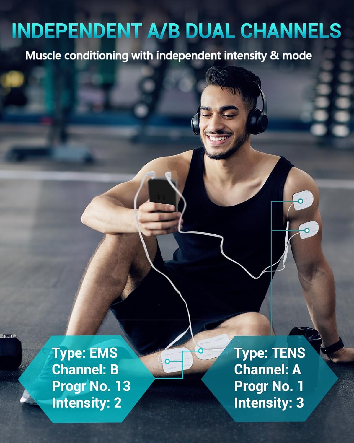 Detalle de Comfytemp Dual Channel TENS Machine for Muscle Stimulation