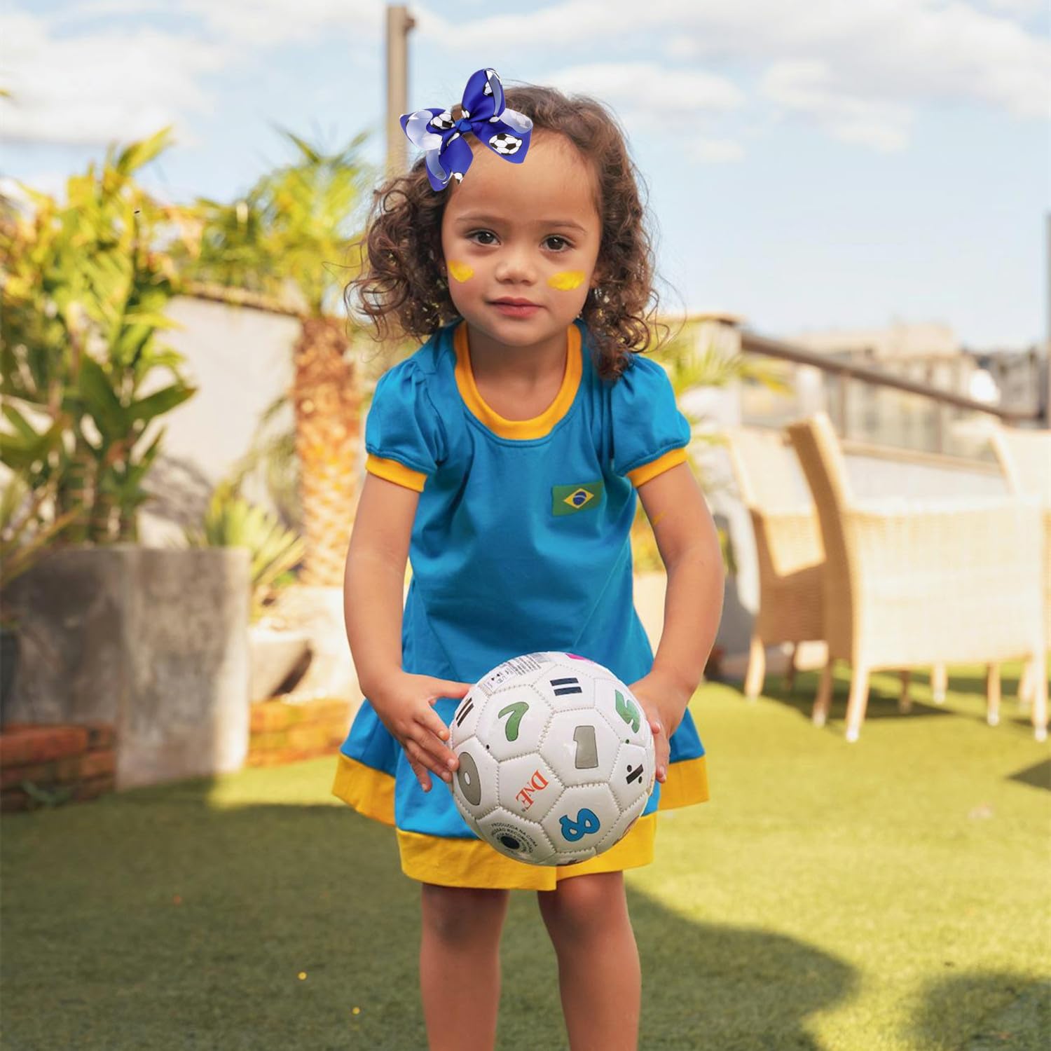 Thumbnail 2 de JOYRUBY Soccer Hair Bow Clips, 2-Piece Set