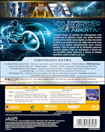 Detalle 2 de Divisa HV Tron: Legacy 4K UHD + Blu-ray