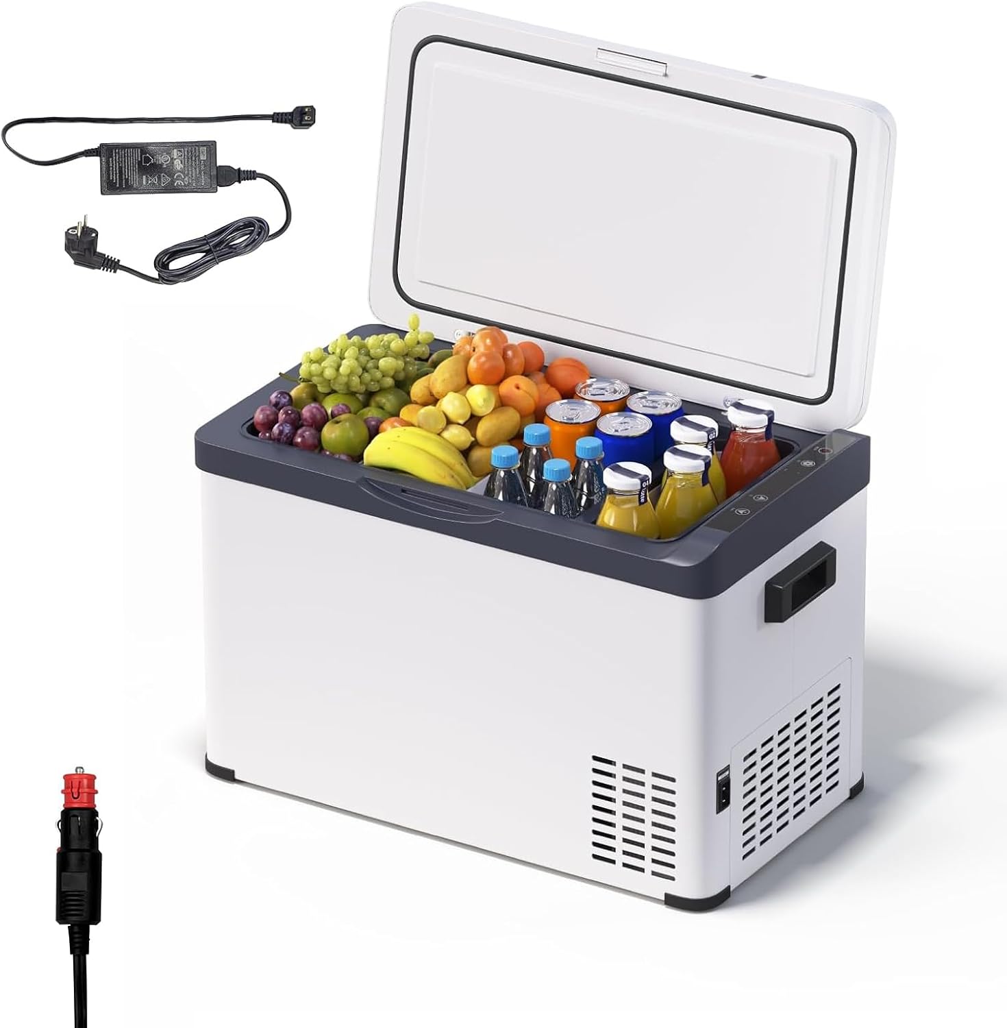 Detalle de WOLTU 30L Kompressor Kühlbox Elektrisch 12V/230V – Dual Zone, Gefrierbox für LKW, Strand & Picknick