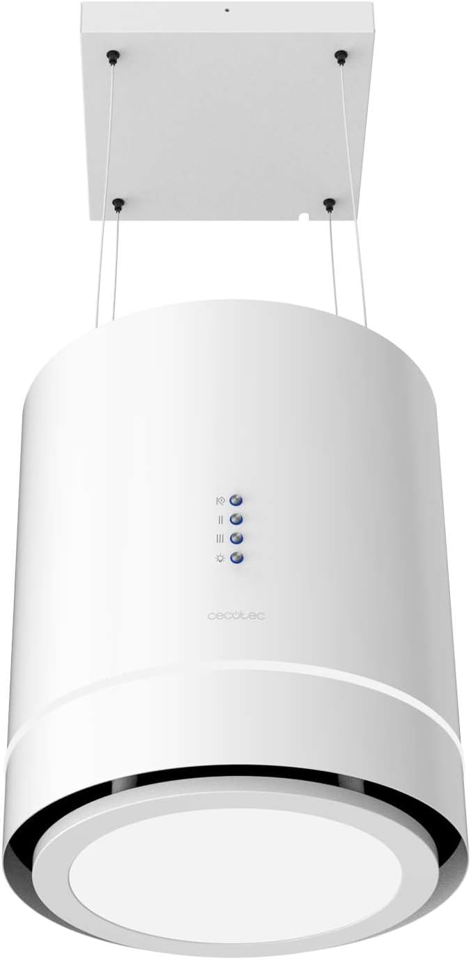 Detalle de Cecotec Bolero Flux Cre Extractora Isla 44cm Blanco A++