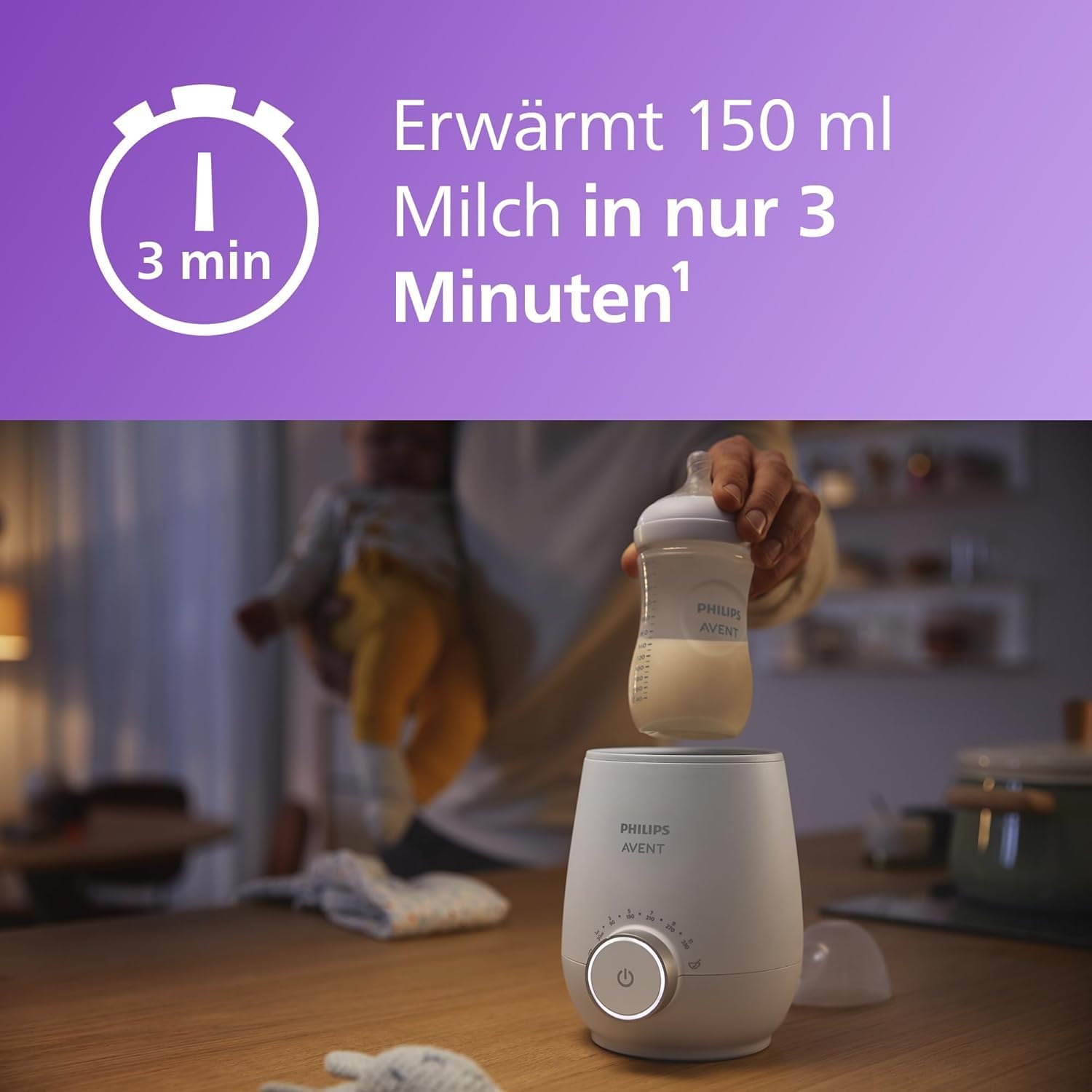 Thumbnail 2 de AVENT SCF358/00 + SCY673/82 Fläschchen‑Set