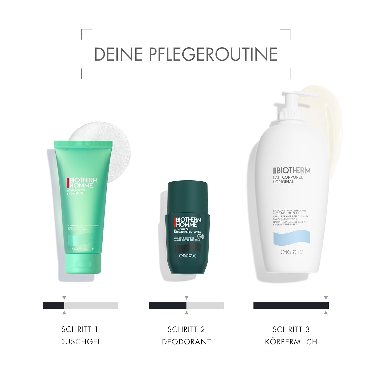 Thumbnail 4 de Biotherm Homme Day Control 24H Ecocert Deo Roll-On – Antitranspirant für den ganzen Tag, 75 ml